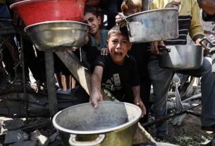 গাজায় তীব্র দুর্ভিক্ষ অনাহারে মৃ'ত্যু ৩১৩ জনের