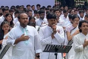 ডাকসু ও হল সংসদ নির্বাচনে ছাত্রদল প্যানেলের শপথবাক্য পাঠ