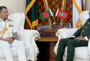 মালদ্বীপ ন্যাশনাল ডিফেন্স ফোর্স প্রধানের সঙ্গে নৌবাহিনী প্রধানের সাক্ষাৎ