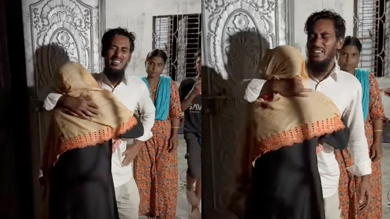 মাকে জড়িয়ে ধরে কাঁদছেন জনপ্রিয় কনটেন্ট ক্রিয়েটর রিপন মিয়া