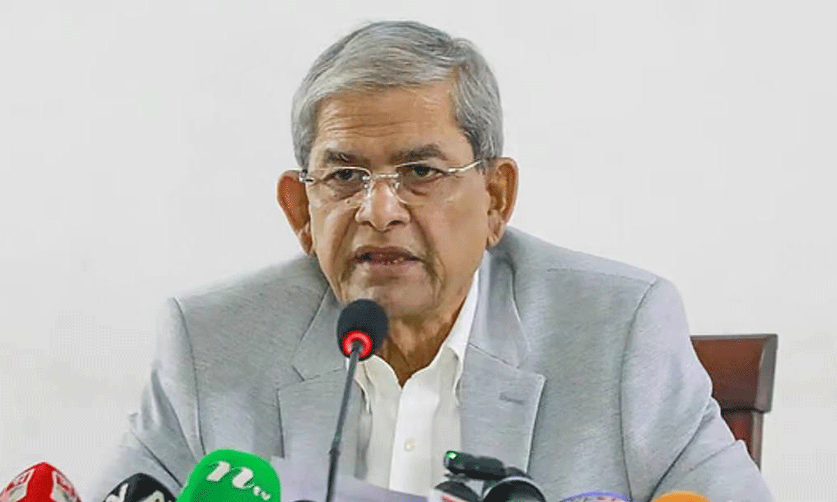 মির্জা ফখরুল: শেখ হাসিনার রায়কে কেন্দ্র করে অরাজকতা সৃষ্টি করতে চায় কিছু মহল