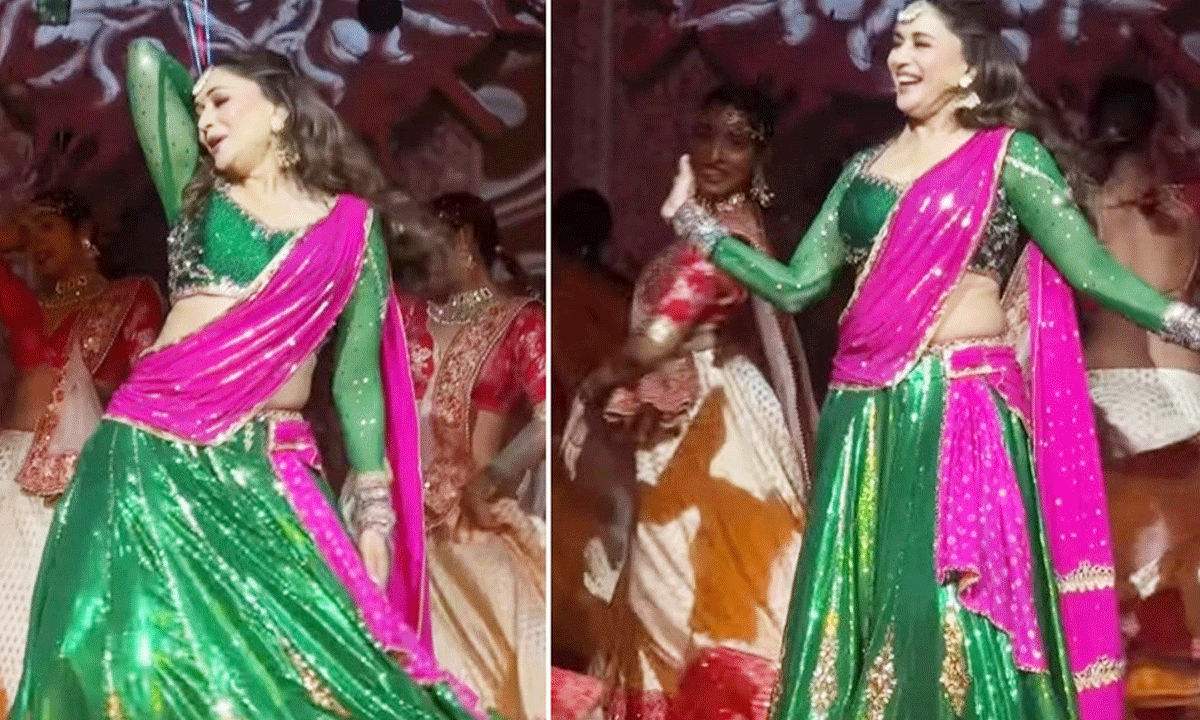 বিয়ের অনুষ্ঠানে নেচে নস্টালজিয়া ফেরালেন মাধুরী