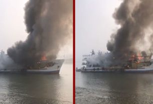 কক্সবাজার নুনিয়ারছড়া ঘাটে সেন্টমার্টিনগামী ক্রুজ জাহাজে অ'গ্নি'কা'ণ্ড, হতাহত নেই