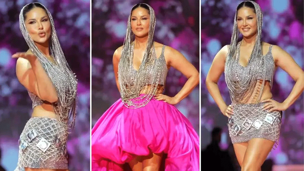 বিশ্ব এইডস দিবসে কন্ডোম-থিম পোশাকে সানি লিওন, র‍্যাম্পে সচেতনতার বার্তা