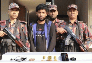 যশোরে প্রায় ১ কোটি টাকার স্বর্ণসহ যুবক গ্রেপ্তার