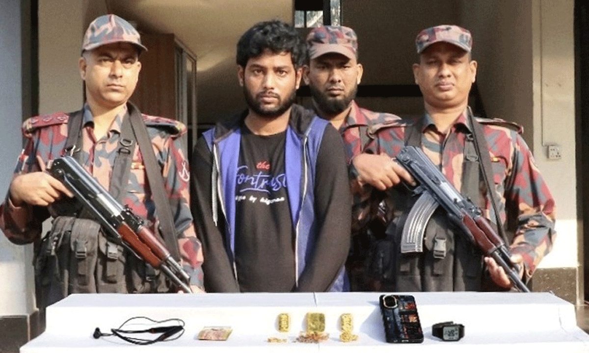 যশোরে প্রায় ১ কোটি টাকার স্বর্ণসহ যুবক গ্রেপ্তার