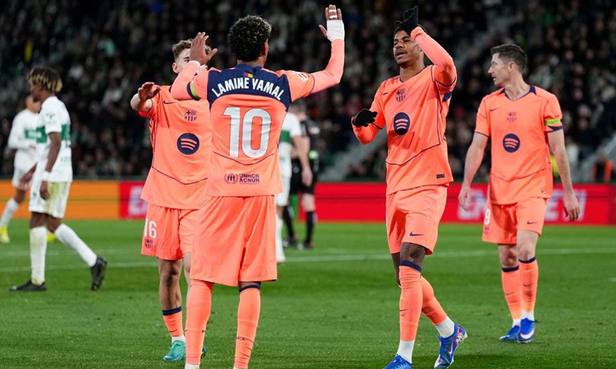 এলচেকে হারিয়ে লা লিগার শীর্ষে আরও শক্ত অবস্থানে বার্সেলোনা