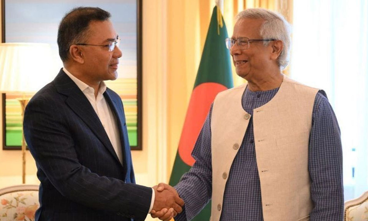 তারেক রহমানকে প্রধান উপদেষ্টার অভিনন্দন