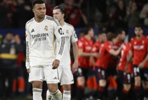 ওসাসুনার কাছে ২-১ গোলে হার, টানা ৮ জয়ের পর থামল রিয়াল মাদ্রিদের জয়রথ