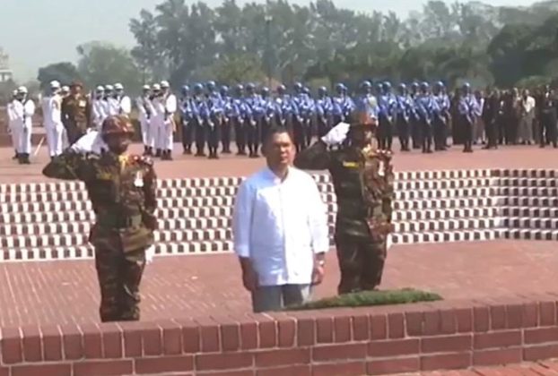 জাতীয় স্মৃতিসৌধে মহান মুক্তিযুদ্ধের শহীদদের প্রতি শ্রদ্ধা জানিয়েছেন প্রধানমন্ত্রী তারেক রহমান