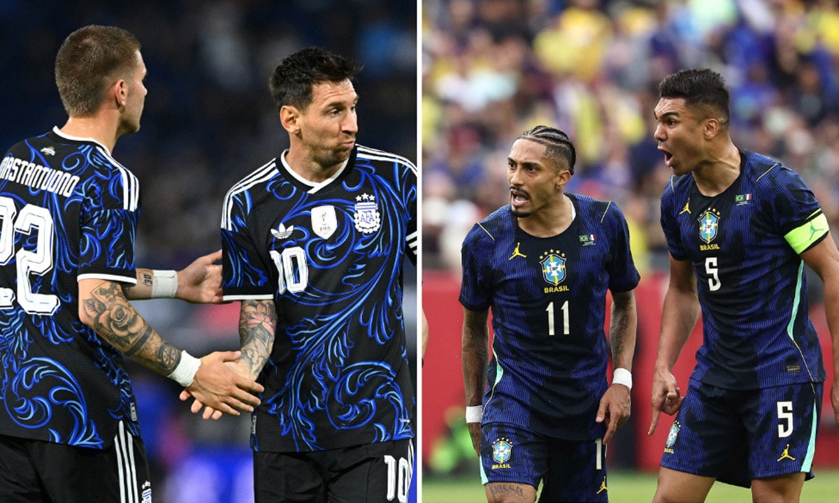 বিশ্বকাপের আগে প্রস্তুতি মাঠে নামছে ব্রাজিল ও আর্জেন্টিনা