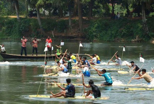 চৈত্র সংক্রান্তিতে জাবিতে ভেলা বাইচ প্রতিযোগিতা