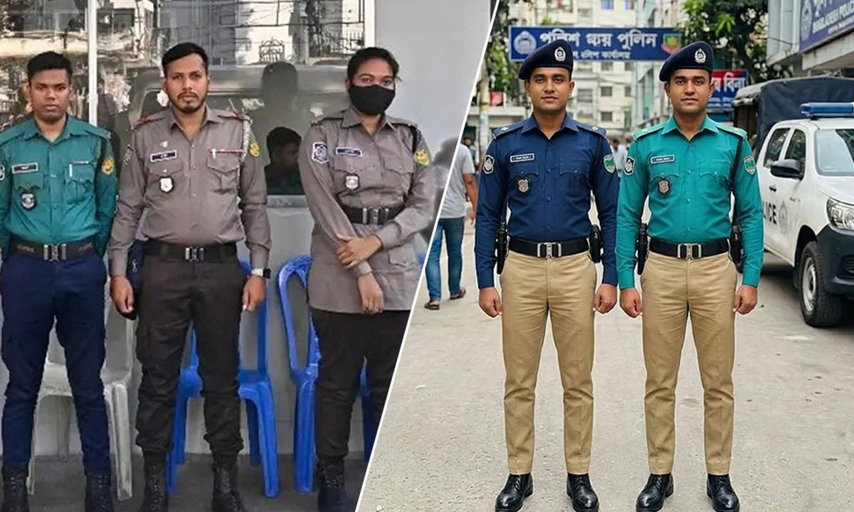 বদলে যেমন হচ্ছে পুলিশের পোশাক