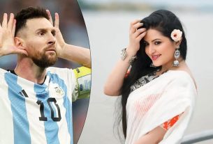 আর্জেন্টিনাকে উড়ন্ত চুমু দিলেন পরীমনি