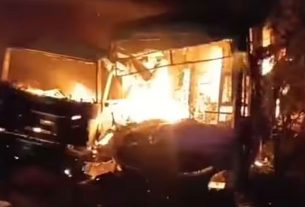 ভারতে যাত্রীবাহী বাসে আগুন, নিহত ৭