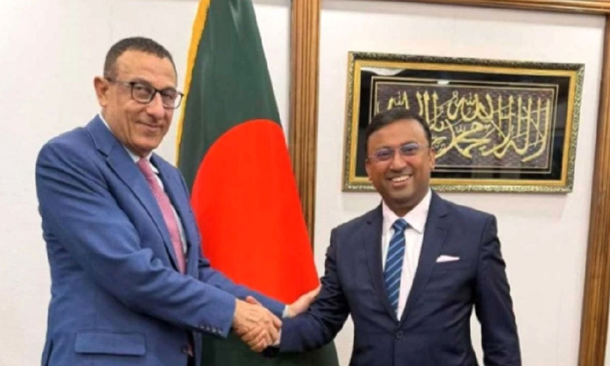 প্রধানমন্ত্রীর পররাষ্ট্র উপদেষ্টার সঙ্গে ফিলিস্তিনের রাষ্ট্রদূতের সাক্ষাৎ