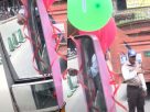 চালুর প্রথম দিনেই পিংক বাসে ধাক্কা, জরিমানা বলাকা বাসকে