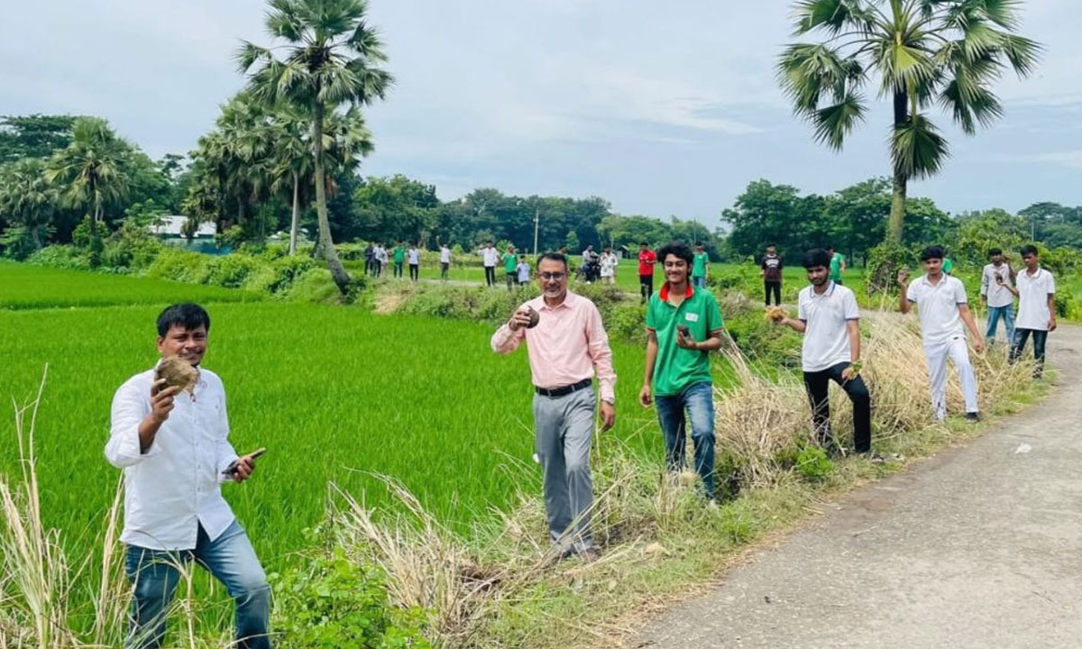 বজ্রপাতের ঝুঁকি কমাতে সড়কের দুই পাশে ৫ হাজার তালবীজ রোপণ