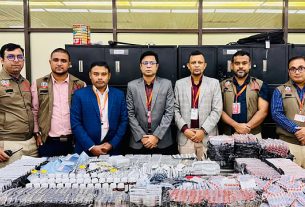 শাহজালাল বিমানবন্দর ও কমলাপুরে ১.১৩ কোটি টাকার পণ্য জব্দ